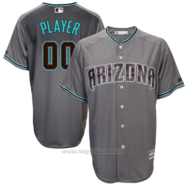 Maglia Arizona Diamondbacks Personalizzate Grigio